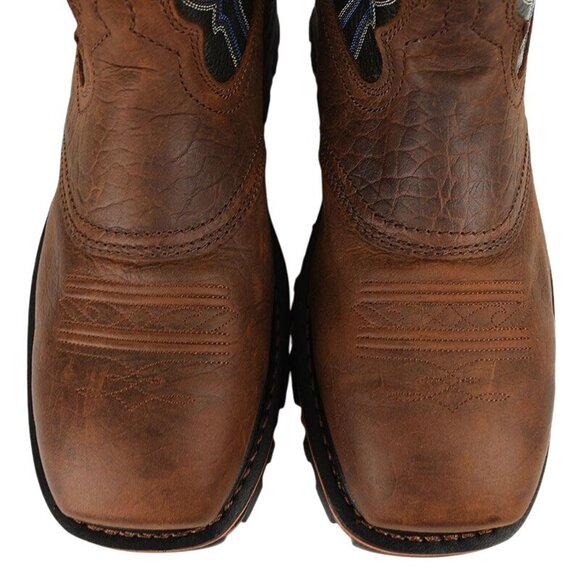 Cody James Mens Brown Leather DECIMATOR Waterproof Composite Toe Work Boots 12 - Picture 2 of 5